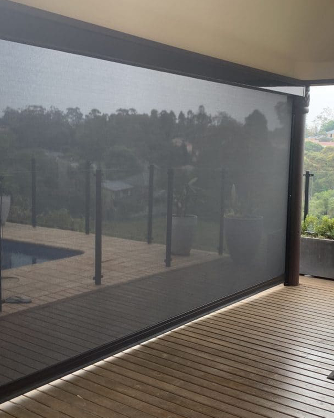 A home window with a zip screen provides pest protection while preserving the feeling of being outside.