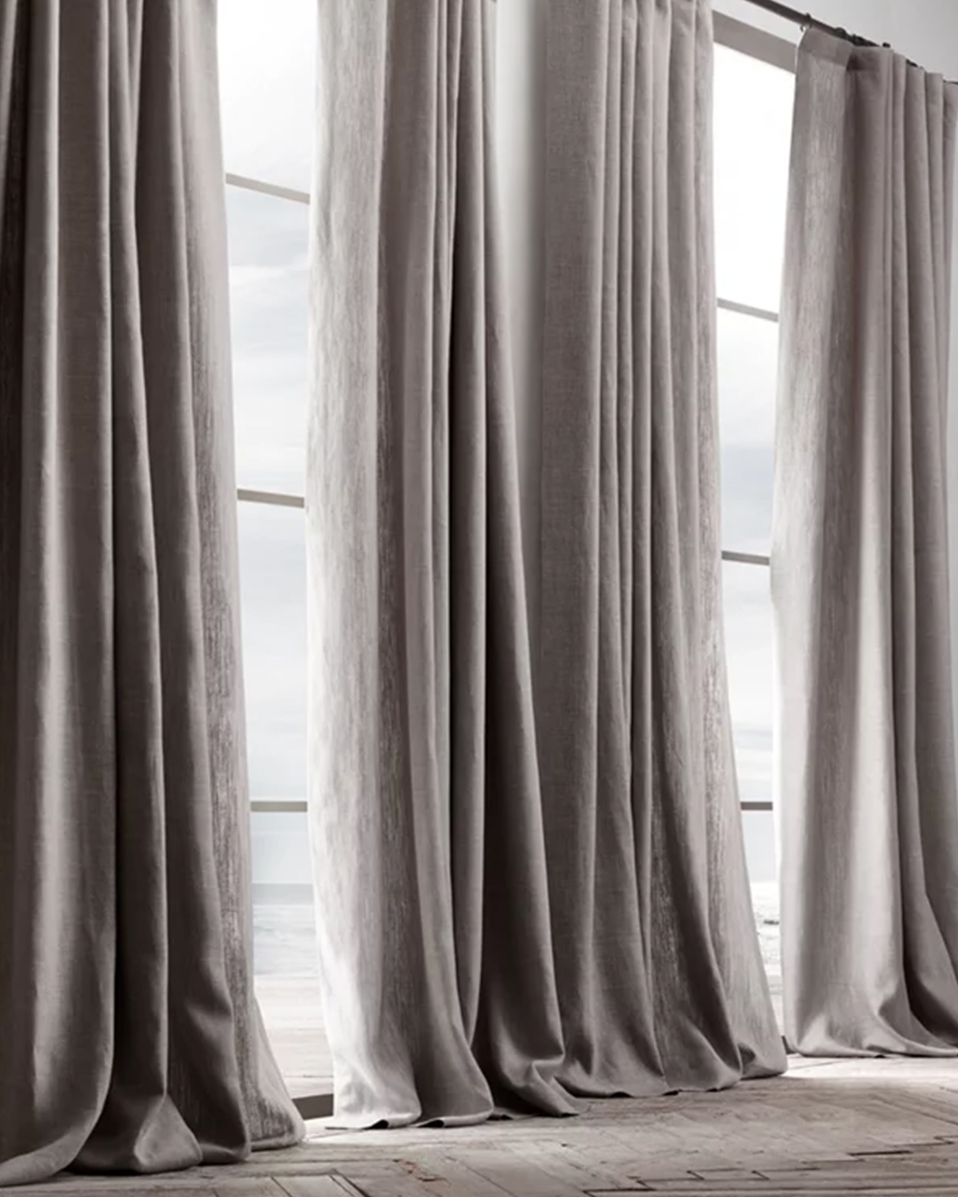 Elegant draperies that add to the room's overall beauty with their elaborate patterns and graceful drapes.