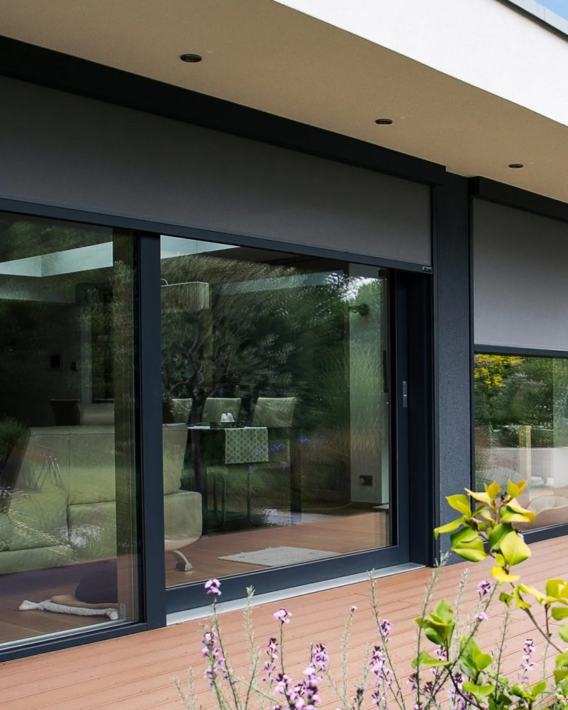 Beautiful awnings provide shade from the sun and add coziness to the home.